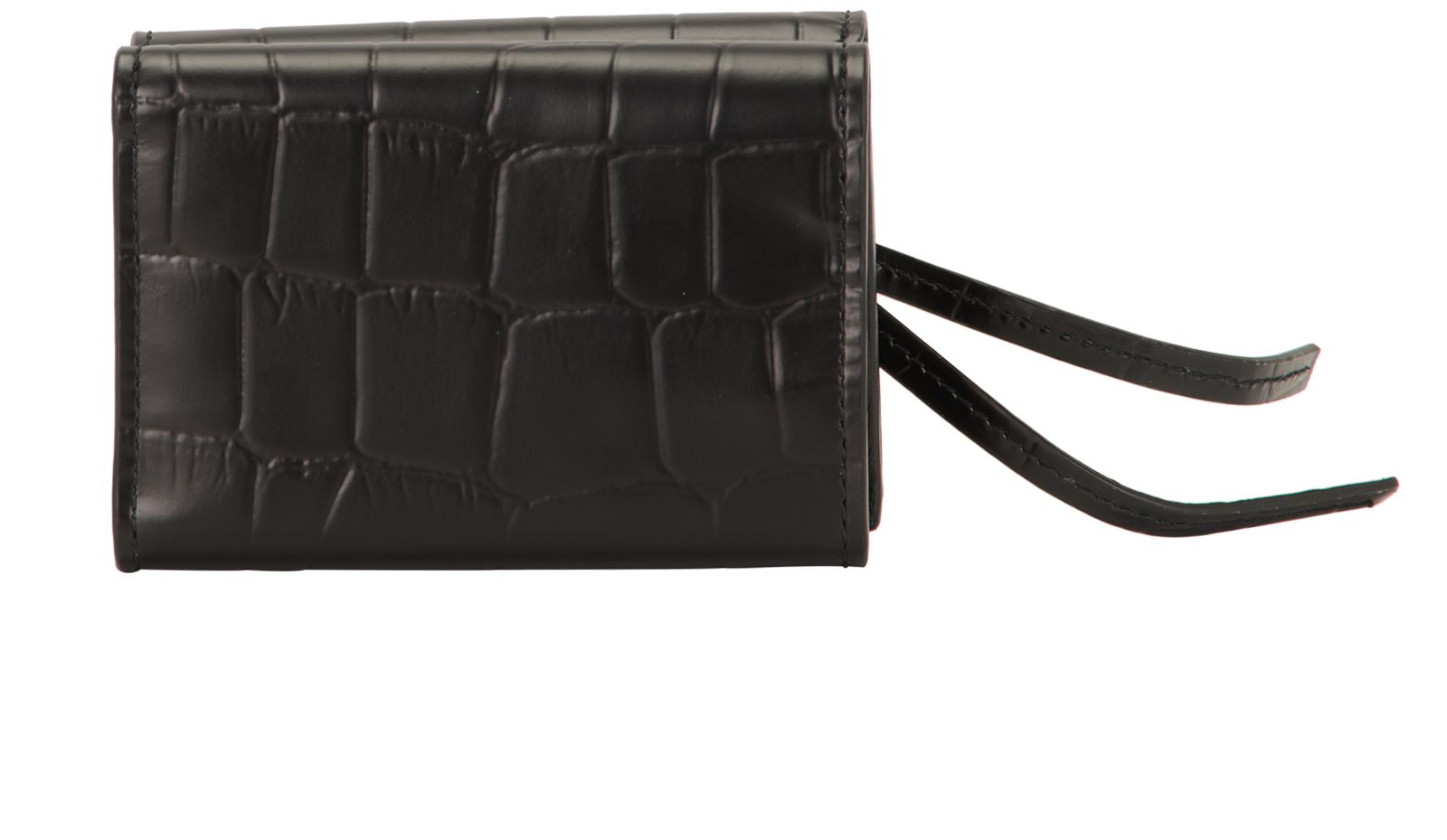 Balenciaga Neo Classic Mini Wallet, &pound;180, Accessories, Black, Leather, Back view